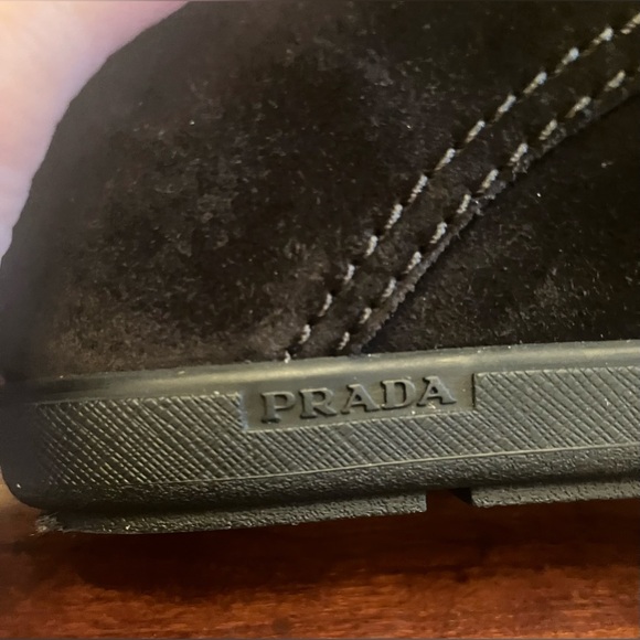 Authentic Prada Suede wedge booties 38.5 - Picture 9 of 9
